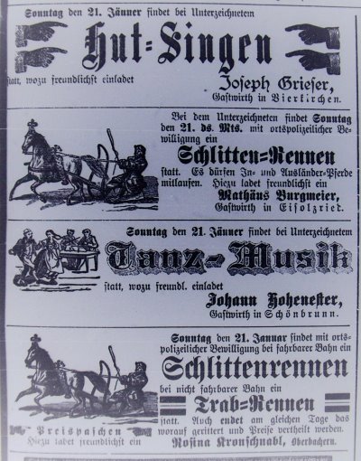 Wirtshauseröffnung in Feldgeding im Jahr 1878